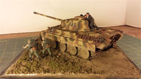 Tamiya German Ausf D Panther Tank Scale Diorama By Dennis