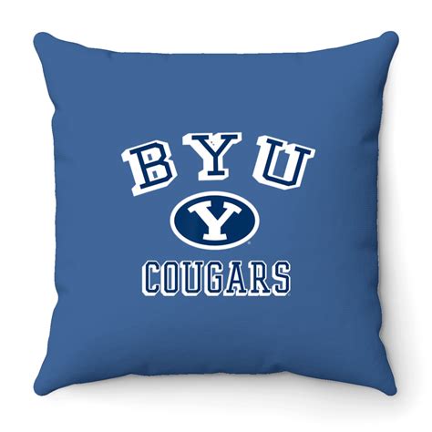 Byu Cougars Outlines Officially Licensed Throw Pillows