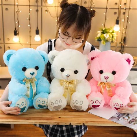 45 50 cm Gros ours en peluche de dessin animé mignon pour enfants