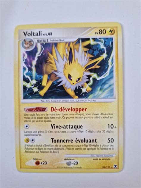 Voltali 26 111 Platine rivaux émergeants carte Pokemon