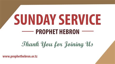 LIVE PROPHET HEBRON WILSON KISAMO UREJESHO WA VITU VILIVYOIBIWA