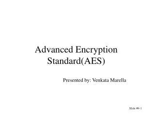 PPT Advanced Encryption Standard AES PowerPoint Presentation Free