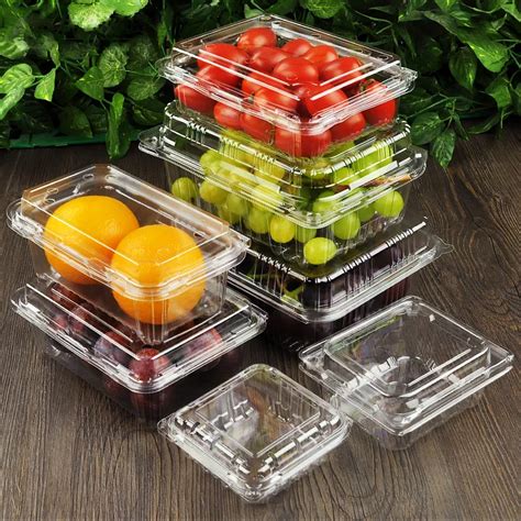 Custom Clear Transparent Food Container Pet Disposable Plastic