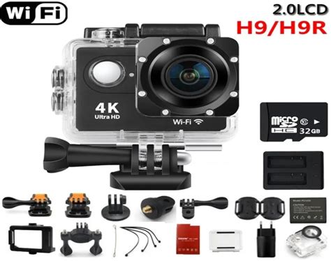 H9R H9 Ultra HD 4K WiFi Videocámara Deportiva Con Control Remoto Cámara