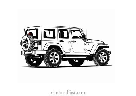 Free Printable Jeep Coloring Pages for Kids | Coloring Fun