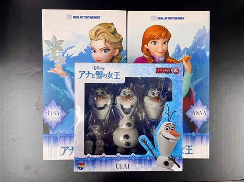 Medicom Toy Rah Real Action Heroes Mafex Frozen Elsa Anna