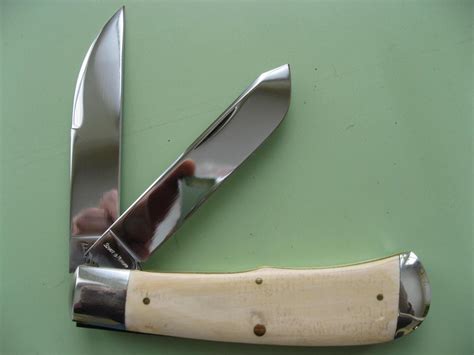 Schatt And Morgan Custom Mammoth 2 Blade Trapper Knife