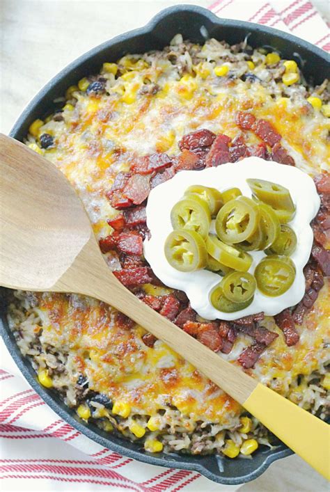 One Skillet Cowboy Rice Is A Quick And Hearty Meal For Any Busy Night Of The Week That Includes