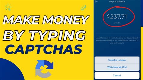 Make Money Online Typing Captchas Earn Free PayPal Money In 2022 Get