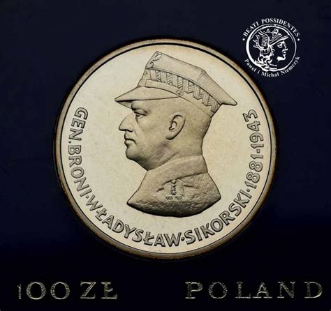 Polska PRL 100 złotych 1981 Sikorski st L archiwum niemczyk pl