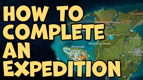 How To Complete An Expedition And Send Characters Out On One