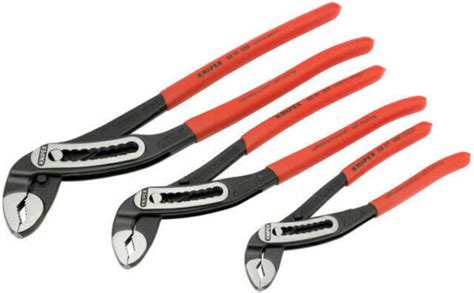 KNIPEX Alligator 3 Piece Water Pump Pliers Set 00 20 09 V03 For Sale