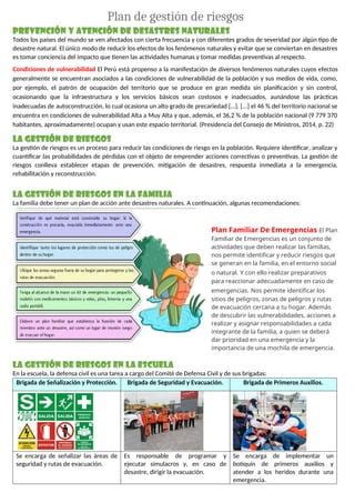 Plan De Gestion De Riesgo Y Prevenciones Pdf Descarga Gratuita