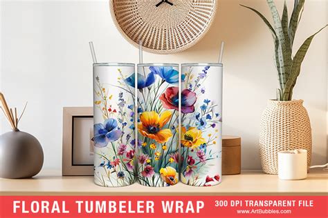 Floral Sublimation Tumblers Oz Wraps Artbubbles