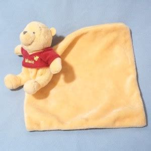 Sos Doudou Winnie Disney Jaune Et Rouge Mouchoir Carr