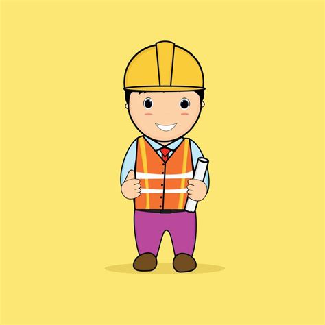 Civil Engineer Working Clipart