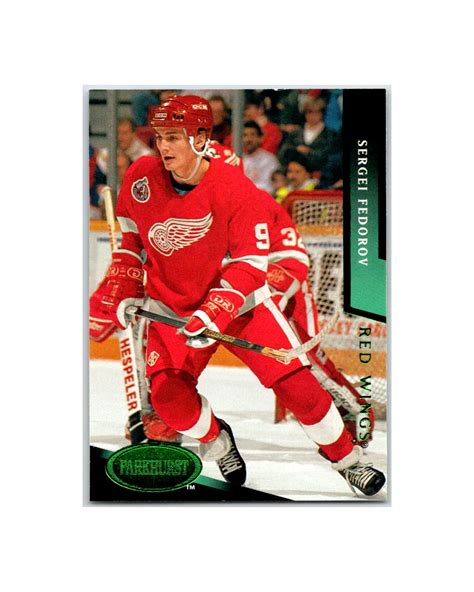 Sergei Fedorov Detroit Red Wings Emerald Ice Parkhurst 1993 - All The Decor