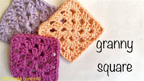 Básico Granny A Crochet Para Principiantes Tejer Y Unir Paso A Paso Youtube