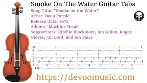 Smoke On The Water Guitar Tabs Best By Deep Purple Guitar Knowledge