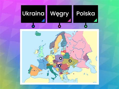 Mapa Europy Labelled Diagram