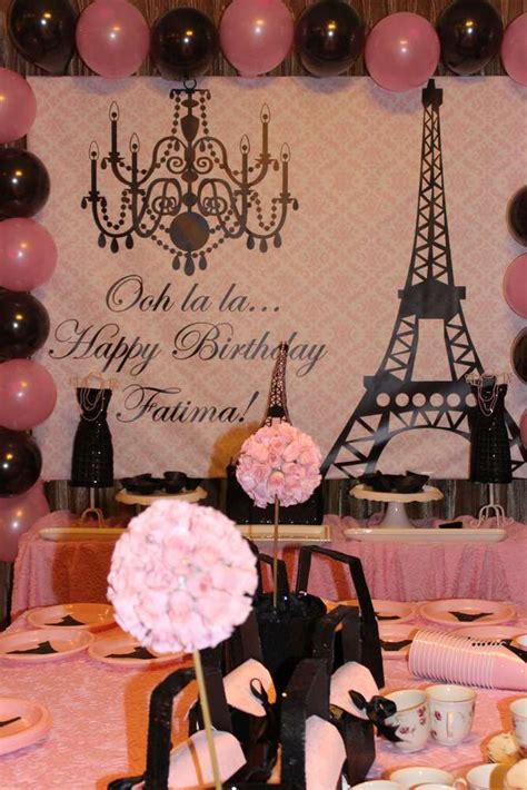 Parisian French Birthday Party Ideas Photo 10 Of 27 Catch My Party Paris Themed Birthday