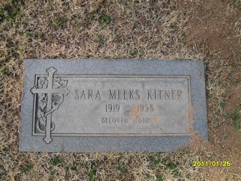 Sara Elizabeth Meeks Kitner 1919 1958 Find A Grave Memorial