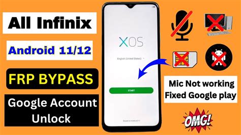 All Infinix FRP BYPASS Android 11 12 Google Account Unlock