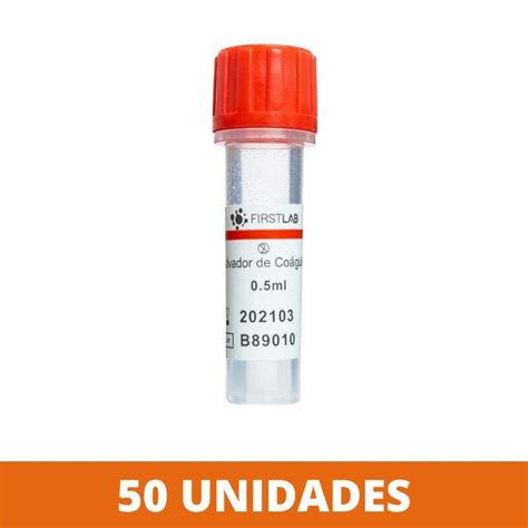 Microtubos Ativador De Cogulo Sem Capilar 0 5ml Firstlab Suprevida