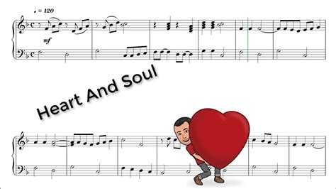 Heart And Soul Versión Pianofácil Partitura Para Piano Youtube