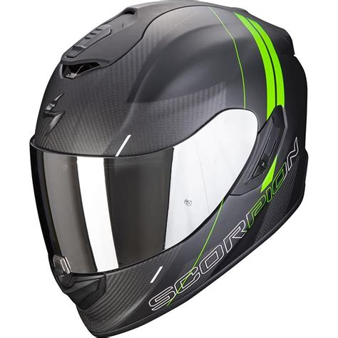 Casque Intégral Scorpion EXO 1400 Carbon Air Drik Noir Vert