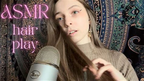 Asmr • Hair Playing And Brushing Fabric And Jewelry Scratching Chit