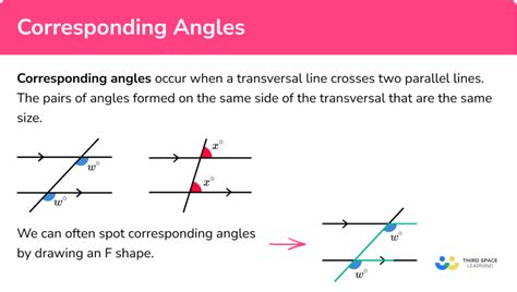 Corresponding Angles Gcse Maths Steps And Examples