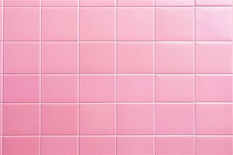 Premium Ai Image Pink Tile Wall Chequered Background