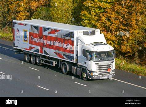 Aldi Supermarket Haulage Delivery Trucks Lorry Transportation Truck