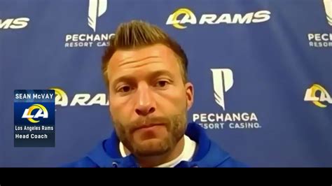 Los Angeles Rams Head Coach Sean Mcvay Explains Whats Stinging Him