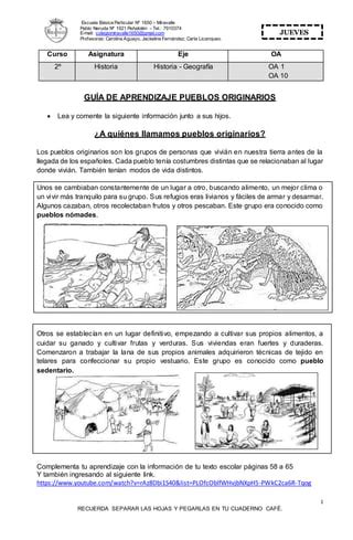 Guia Historia 2 4 Pueblos Orig Zona Norte Docx