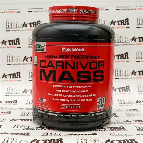 Jual Musclemeds Carnivor Mass 6 Lbs Gainer Protein Beef Shopee Indonesia