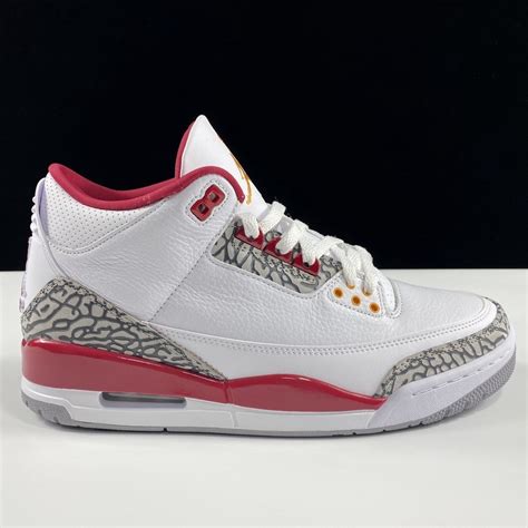 Nike Air Jordan 3 Retro Cardinal Red Ct8532 126 Originals Quality 100