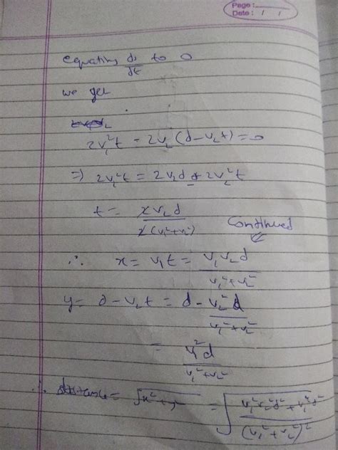 Two Particles A And B Move With Velocities Vy And V2 Respectively Along