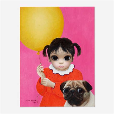 Margaret Keane Untitled Girl With Pug 1987 Artsy