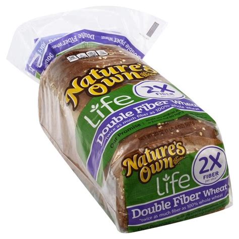 Nature S Own Double Fiber Wheat Bread Oz Instacart