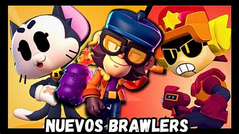 3 NUEVOS BRAWLERS Mico Kit Larry Brawl Stars Brawl Talk YouTube