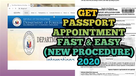 Paano Kumuha Ng Passport Appointment 2020 Youtube