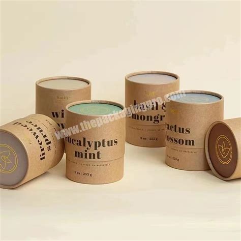 Custom Paper Tube Packaging Eco Friendly Kraft Paper Tube Luxury Food