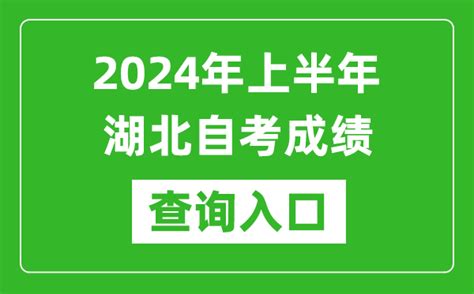 2024年上半年湖北自考成绩查询入口网址（cn）4221学习网