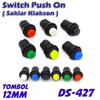 Jual Switch Push On Tombol Momentary Mm Plastik Ds Ds Saklar