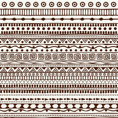 Seamless Tribal Pattern In The Style Of A Boho Background African