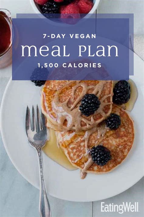 7-Day Vegan Meal Plan, Created by a Dietitian: 1,500 Calories | Vegan ...