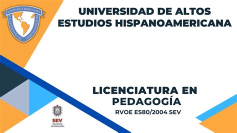 Pedagog A Universidad De Altos Estudios Hispanoamericana