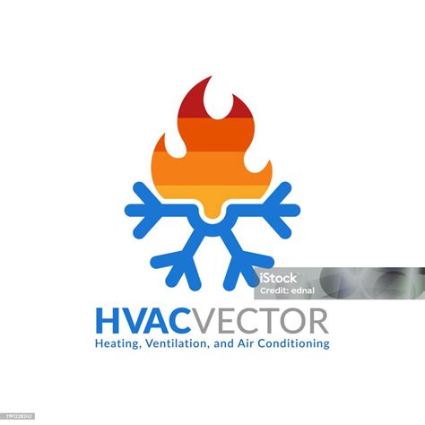 Desain Simbol Hvac Ventilasi Pemanas Dan Simbol Ac Atau Templat Ikon